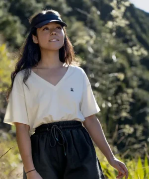 Short sweat Shape noir – tee-shirt outdoor Réunion