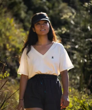 Short sweat Shape noir – tee-shirt outdoor Réunion