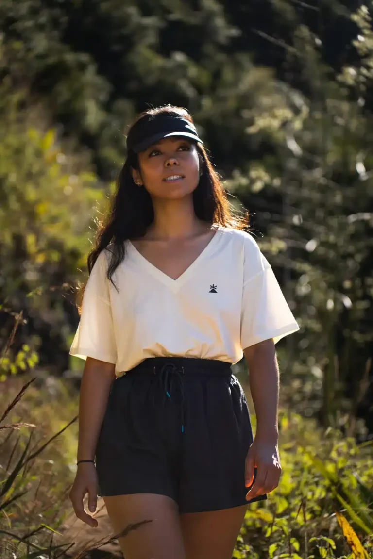 Short sweat Shape noir – tee-shirt outdoor Réunion