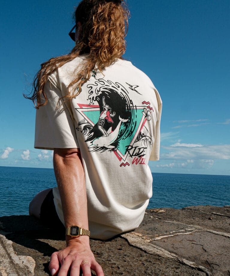 Tee-shirt Wave - Surfeur – tee-shirt outdoor Réunion